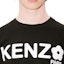Sizing KENZO SS24 Kaos Hitam Loose Fit Logo Print Crewneck. FE65TS4724SG-99J