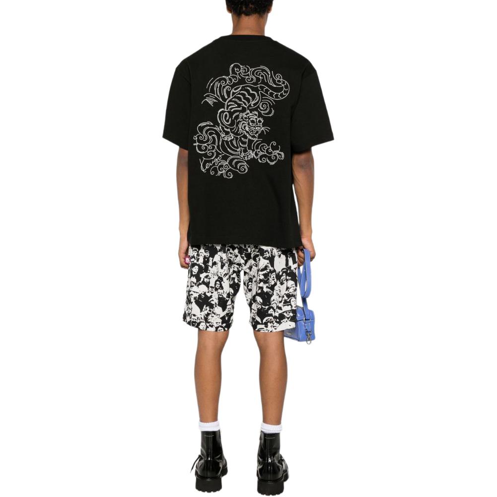 KENZO SS24  Black Loose Fit Tiger Embroidered Crewneck T-Shirt FE65TS2964SI-99J 圖 5