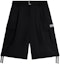 Buy KENZO SS24 Black Relaxed Fit Mid-Rise Letter Patch Shorts. FE55SH2369GE-99