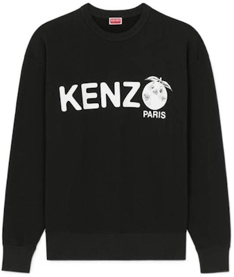 KENZO SS24 黑色羅紋圓領字母印花長袖上衣。 FE55SW1734MG-99J Order KENZO SS24 黑色羅紋圓領字母印花長袖上衣。 FE55SW1734MG-99J