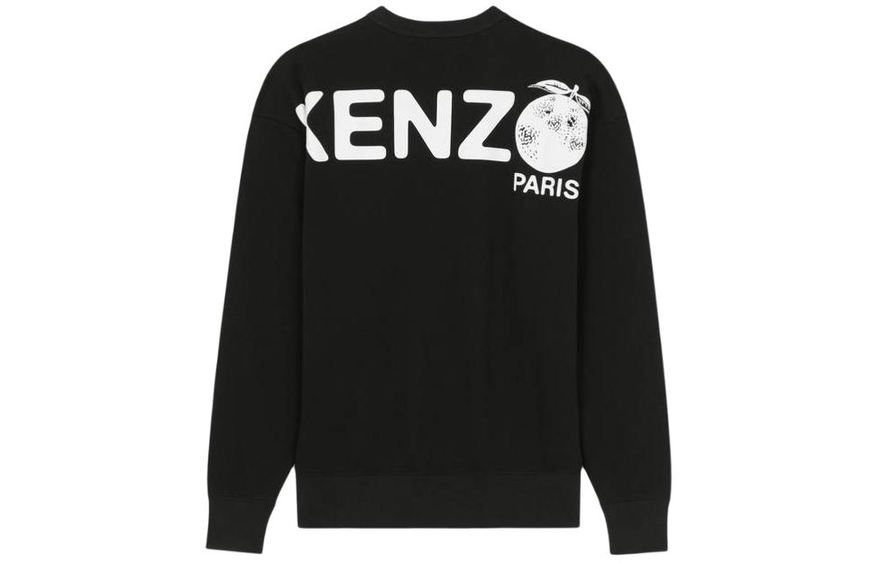 Lookbook KENZO SS24 黑色羅紋圓領字母印花長袖上衣。 FE55SW1734MG-99J