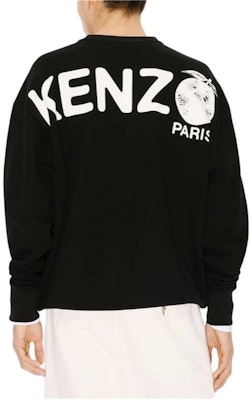 KENZO SS24 黑色羅紋圓領字母印花長袖上衣。 FE55SW1734MG-99J Details for KENZO SS24 黑色羅紋圓領字母印花長袖上衣。 FE55SW1734MG-99J