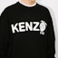 Sizing KENZO SS24 黑色羅紋圓領字母印花長袖上衣。 FE55SW1734MG-99J