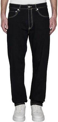 KENZO SS24 Black Straight-Leg Logo Print Pocket Zipper Jeans FE55DP1016C1-BM Shop KENZO SS24 Black Straight-Leg Logo Print Pocket Zipper Jeans FE55DP1016C1-BM