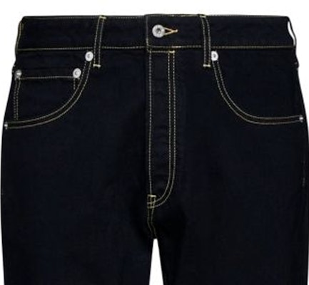 KENZO SS24 Black Straight-Leg Logo Print Pocket Zipper Jeans FE55DP1016C1-BM Sizing KENZO SS24 Black Straight-Leg Logo Print Pocket Zipper Jeans FE55DP1016C1-BM