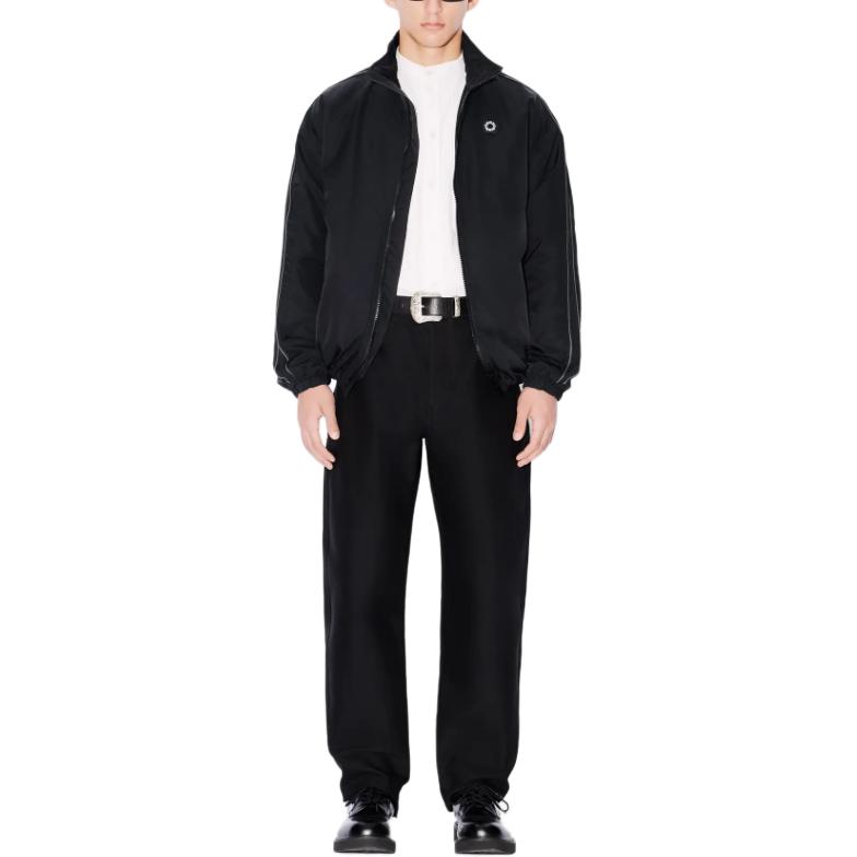 KENZO SS24  Black Zip-Up Jacket with Logo and Stand Collar. FE65BL1739CE-99 圖 4