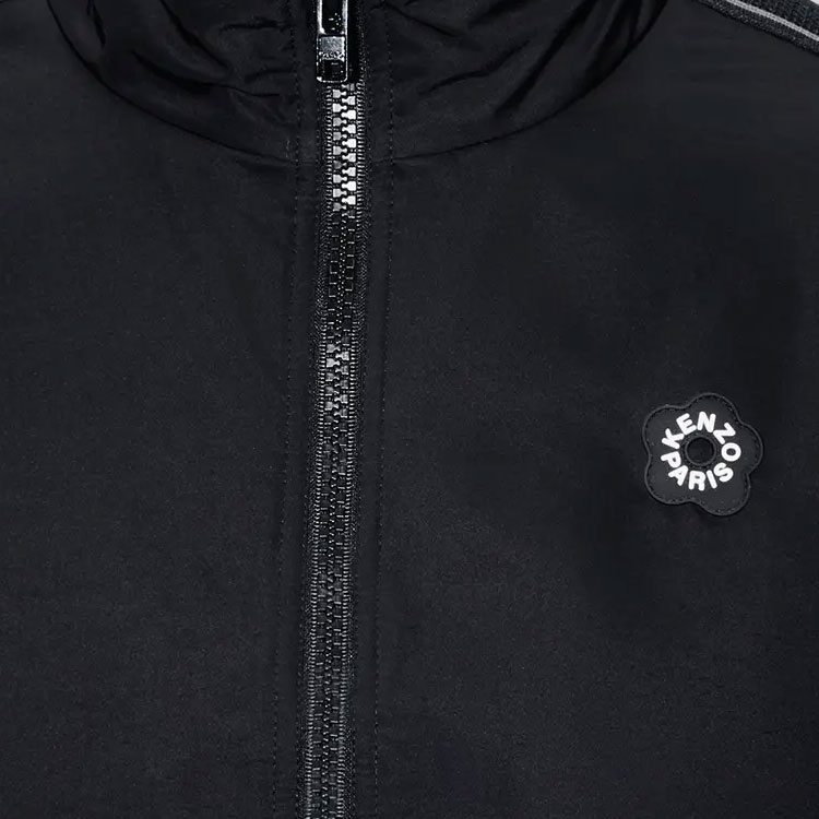 KENZO SS24  Black Zip-Up Jacket with Logo and Stand Collar. FE65BL1739CE-99 圖 7