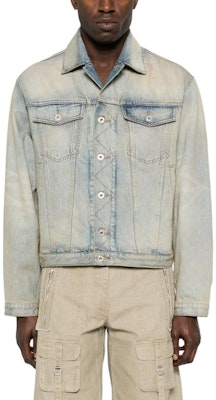 KENZO SS24 ブルーデニムジャケット レタープリント&ボタンアップカラーデザイン FE55DV3026B8-DY Lookbook KENZO SS24 ブルーデニムジャケット レタープリント&ボタンアップカラーデザイン FE55DV3026B8-DY