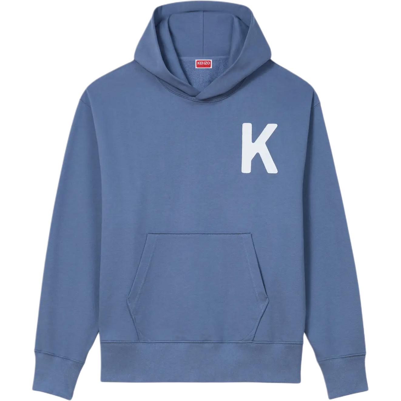 KENZO SS24  Blue Loose Fit Hoodie with Embroidered Lettering. FE58SW0114MF-67 圖 2
