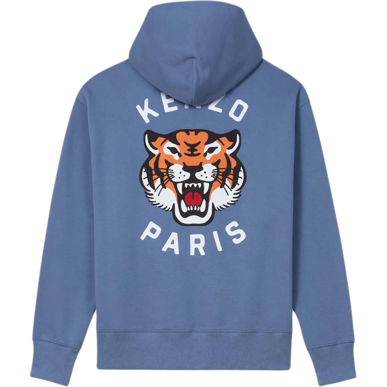 KENZO SS24  Blue Loose Fit Hoodie with Embroidered Lettering. FE58SW0114MF-67 圖 3
