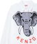 Sizing KENZO SS24 大象標誌印花長袖襯衫 灰白色 FD55CH4219I4-02
