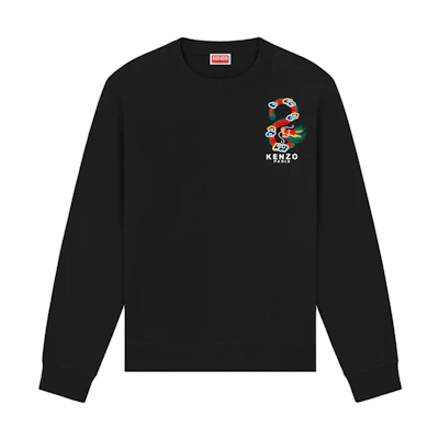 KENZO SS24 Embroidered Letter Sweatshirt - Year of the Dragon Series. FE55SW1654MF-99J