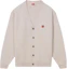 Order KENZO SS24 Cárdigan Beige Bordado Floral Escote en V Manga Larga Sweater FE65CA4853LC-11