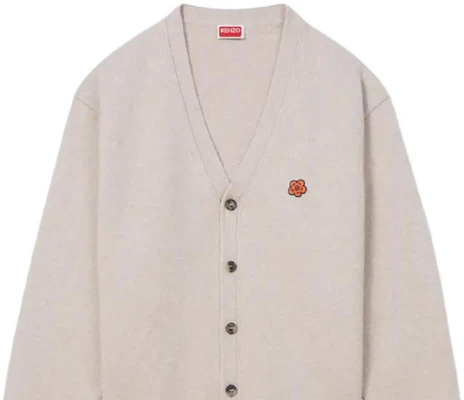 KENZO SS24 Cárdigan Beige Bordado Floral Escote en V Manga Larga Sweater FE65CA4853LC-11 Shop KENZO SS24 Cárdigan Beige Bordado Floral Escote en V Manga Larga Sweater FE65CA4853LC-11