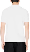 Details for KENZO SS24 Floral Logo Embroidered Slim Fit Polo Shirt Grey White FE65PO5394PU-02