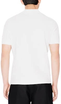 KENZO SS24 Floral Logo Embroidered Slim Fit Polo Shirt Grey White FE65PO5394PU-02 Details for KENZO SS24 Floral Logo Embroidered Slim Fit Polo Shirt Grey White FE65PO5394PU-02