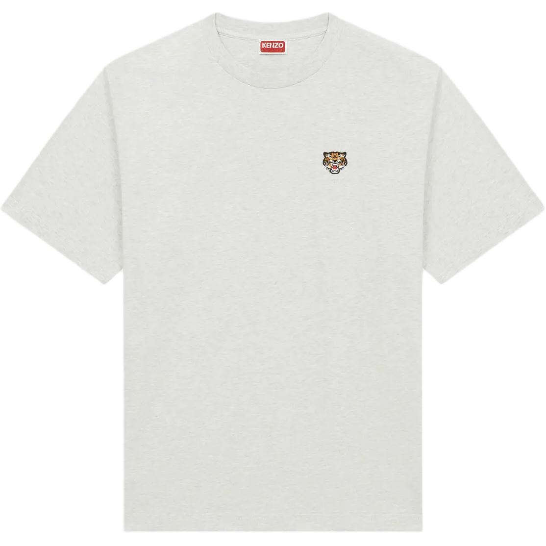 KENZO SS24  Grey Crewneck T-Shirt with Logo Tiger Embroidery. FE55TS1984SG-93 圖 2