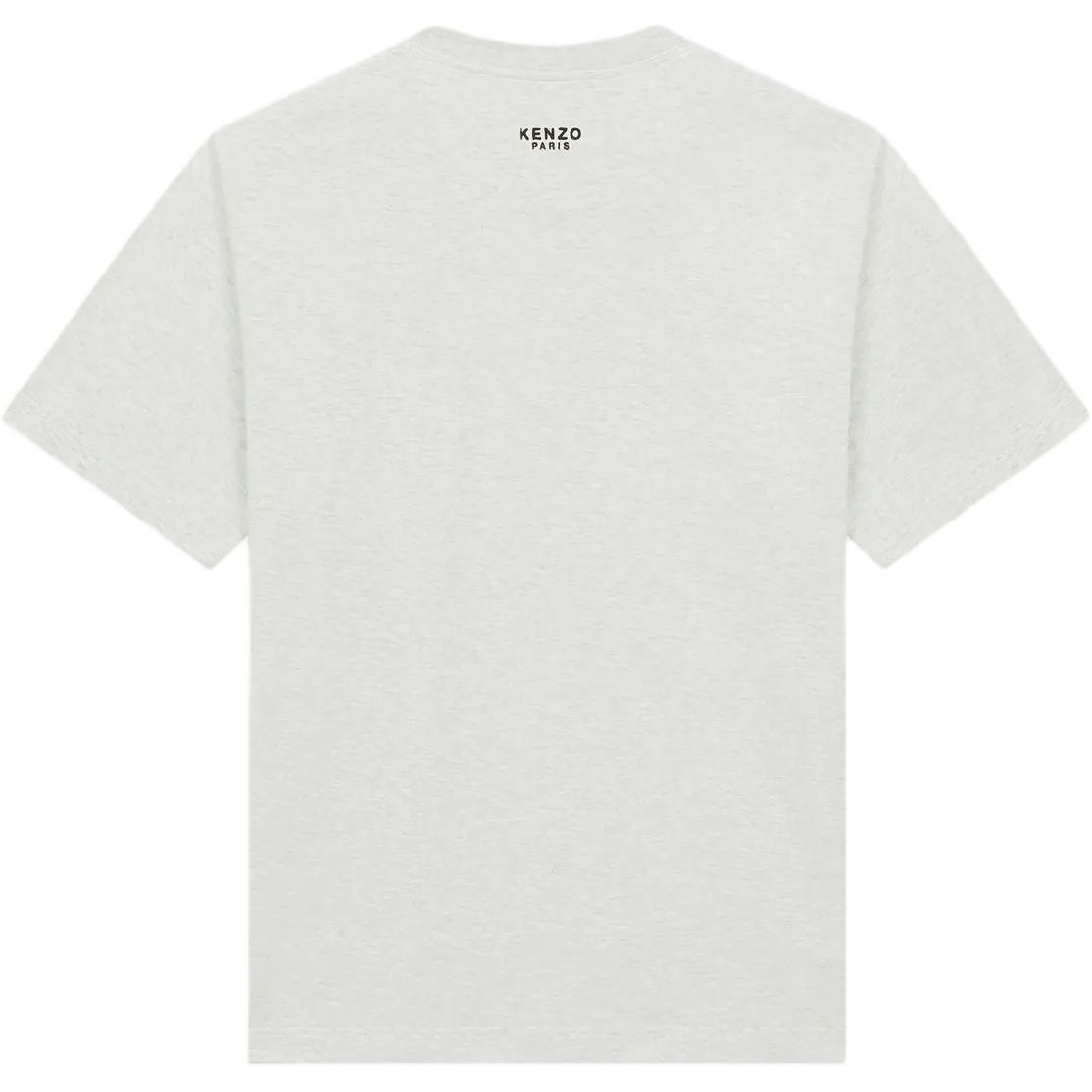 KENZO SS24  Grey Crewneck T-Shirt with Logo Tiger Embroidery. FE55TS1984SG-93 圖 3