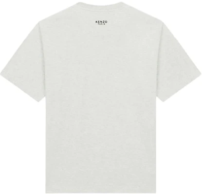 KENZO SS24 Kaos Abu-abu Crewneck dengan Bordir Logo Harimau. FE55TS1984SG-93 Lookbook KENZO SS24 Kaos Abu-abu Crewneck dengan Bordir Logo Harimau. FE55TS1984SG-93