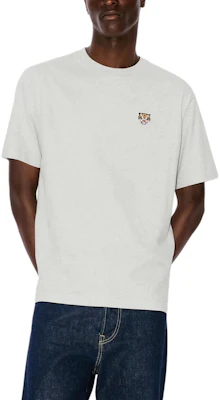 KENZO SS24 Kaos Abu-abu Crewneck dengan Bordir Logo Harimau. FE55TS1984SG-93 Details for KENZO SS24 Kaos Abu-abu Crewneck dengan Bordir Logo Harimau. FE55TS1984SG-93