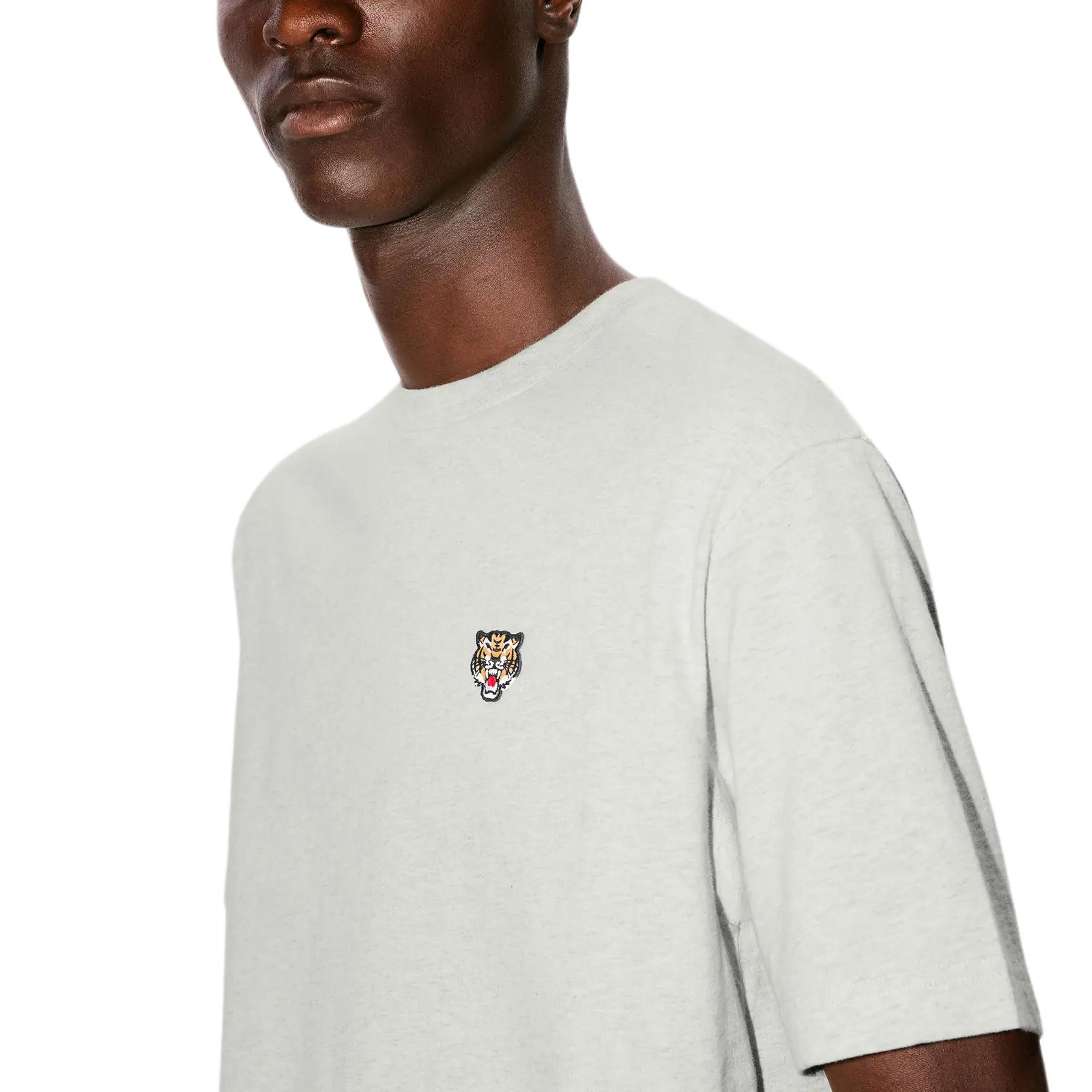 KENZO SS24  Grey Crewneck T-Shirt with Logo Tiger Embroidery. FE55TS1984SG-93 圖 7