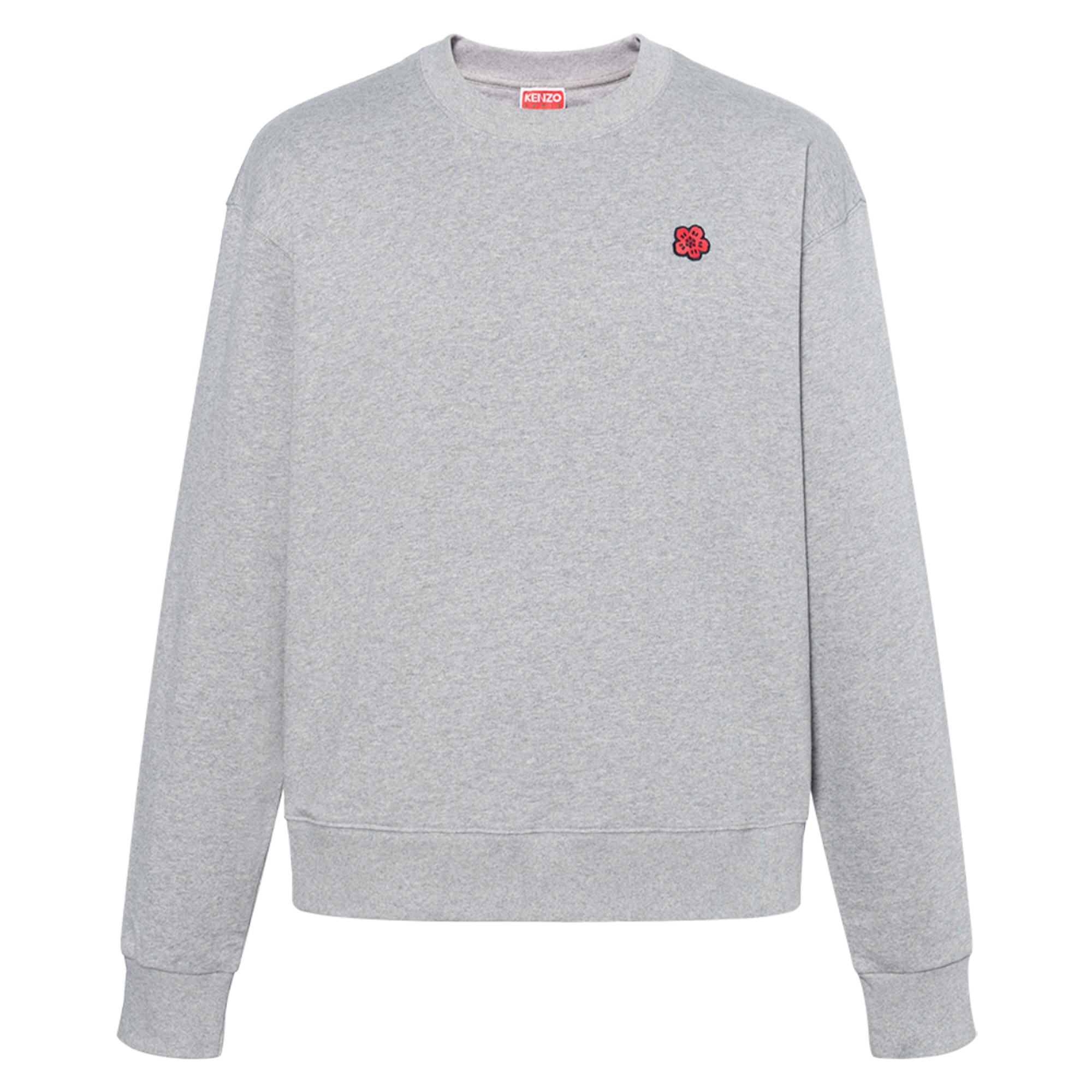 KENZO SS24  Grey Embroidered Crewneck Pullover Sweatshirt FE65SW2234MF-94
