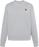 KENZO SS24 Grey Embroidered Crewneck Pullover Sweatshirt FE65SW2234MF-94 KENZO SS24 Grey Embroidered Crewneck Pullover Sweatshirt FE65SW2234MF-94