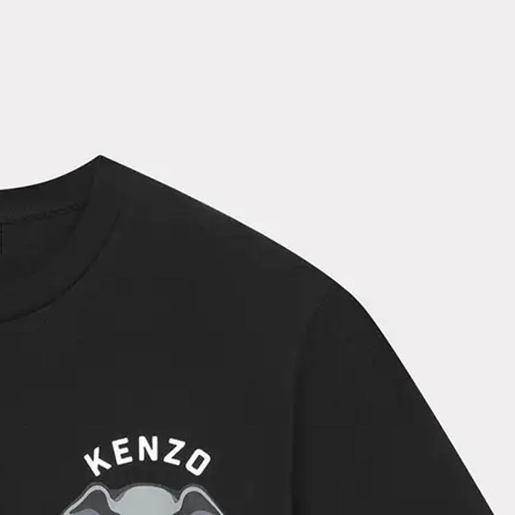 Purchase KENZO SS24 大象标志印花休闲圆领T恤. FE55TS1884SG-99J