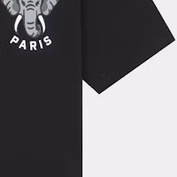 Details for KENZO SS24 Logo Elephant Graphic Print Casual Crewneck T-Shirt. FE55TS1884SG-99J