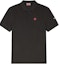 Buy KENZO SS24 슬림 핏 블랙 폴로 셔츠 플로럴 로고 자수. FE65PO5394PU-99J