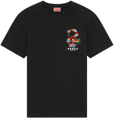 KENZO SS24 Kaos Crewneck Slim Fit Logo Naga Bordir - Tahun Naga FE55TS1504SG-99J Order KENZO SS24 Kaos Crewneck Slim Fit Logo Naga Bordir - Tahun Naga FE55TS1504SG-99J