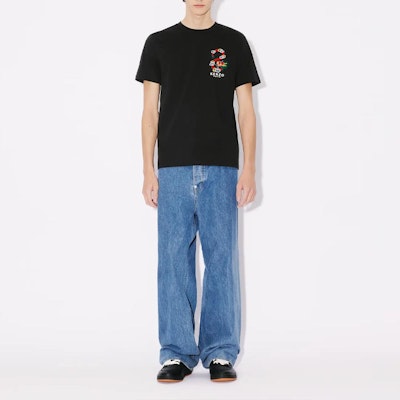 KENZO SS24 Kaos Crewneck Slim Fit Logo Naga Bordir - Tahun Naga FE55TS1504SG-99J Shop KENZO SS24 Kaos Crewneck Slim Fit Logo Naga Bordir - Tahun Naga FE55TS1504SG-99J