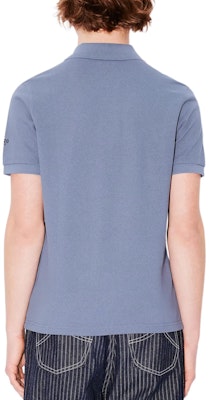 KENZO SS24 Slim Fit Polo Shirt with Logo Tiger Embroidery - Blue. FE55PO5404PU-67 Details for KENZO SS24 Slim Fit Polo Shirt with Logo Tiger Embroidery - Blue. FE55PO5404PU-67