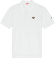 KENZO SS24 Slim Fit Polo Shirt with Tiger Logo Embroidery Grey White. FE55PO5404PU-02 KENZO SS24 Slim Fit Polo Shirt with Tiger Logo Embroidery Grey White. FE55PO5404PU-02