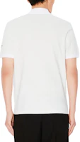 Details for KENZO SS24 Slim Fit Polo Shirt with Tiger Logo Embroidery Grey White. FE55PO5404PU-02