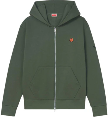 KENZO SS24 标志刺绣连帽拉链衫 深卡其色 FE65SW2254MF-51 Buy KENZO SS24 标志刺绣连帽拉链衫 深卡其色 FE65SW2254MF-51