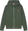 Buy KENZO SS24 标志刺绣连帽拉链衫 深卡其色 FE65SW2254MF-51