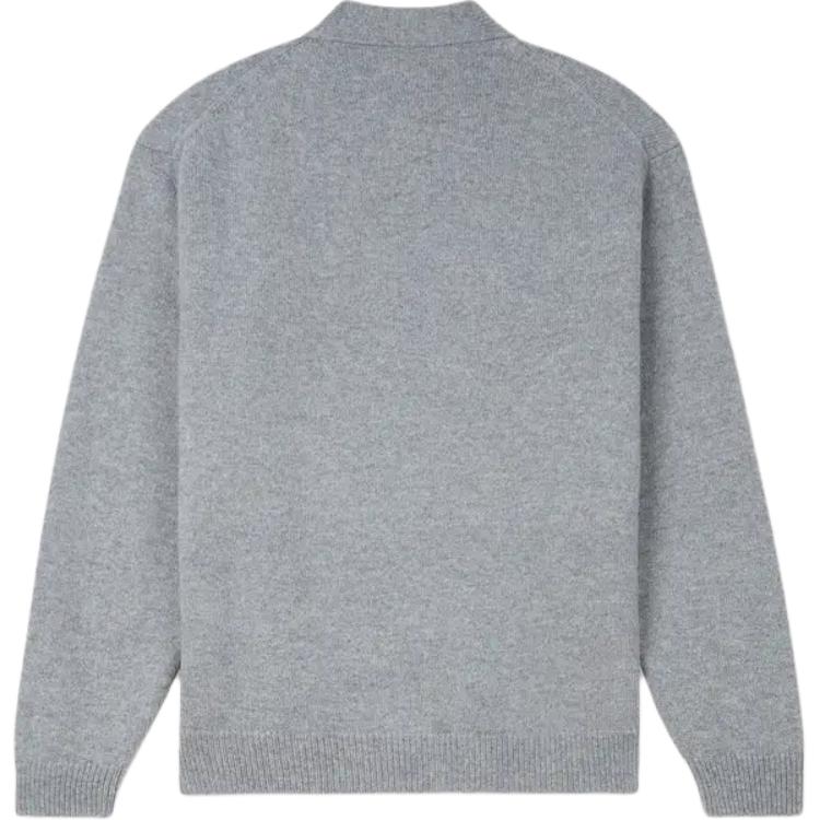 Lookbook KENZO SS24 Kardigan Kelabu V-Leher Logo Sulaman FE65CA4853LC-96