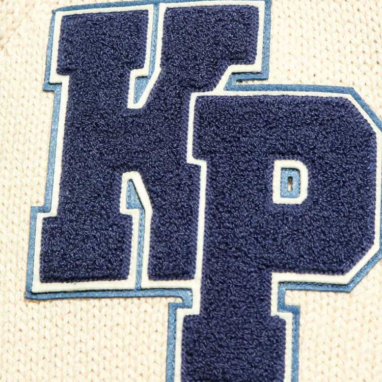 Details for KENZO SS24 浅米色V领徽标贴饰休闲马甲。 FE65PU4753CH-02