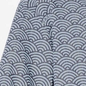 KENZO 夏季新品蓝色波浪印花牛仔短袖衬衫. FE55DC1016L1-DM Sizing KENZO 夏季新品蓝色波浪印花牛仔短袖衬衫. FE55DC1016L1-DM