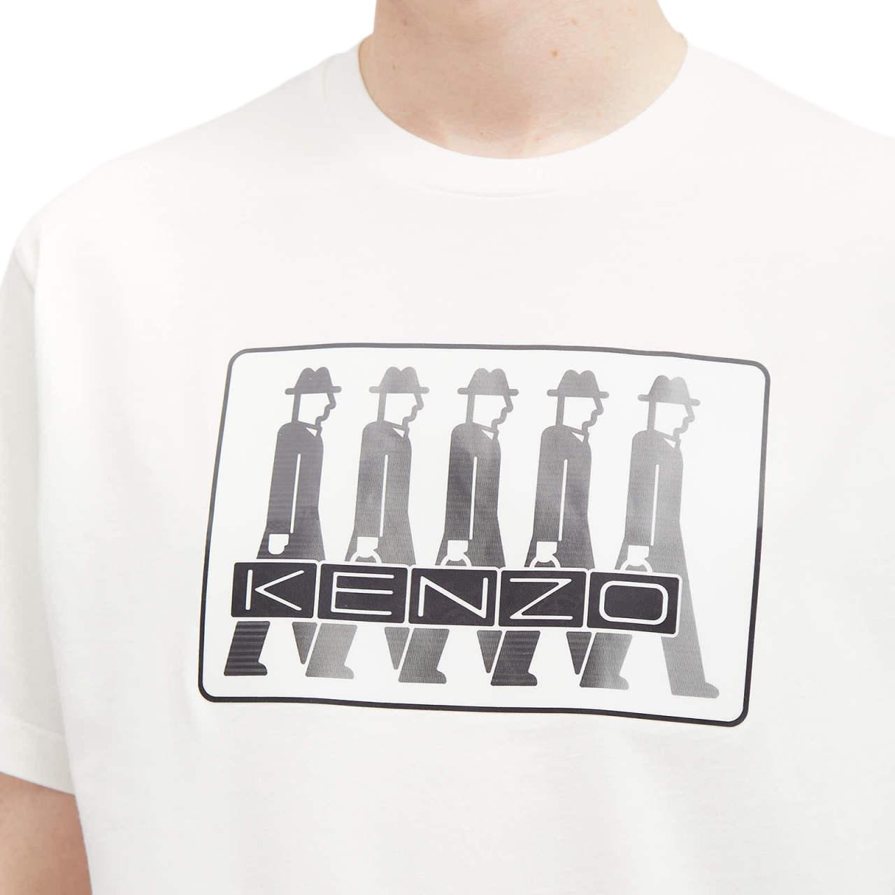 Sizing KENZO SS24  White Crewneck T-Shirt with Letter Logo Print. FE65TS2904SG-02