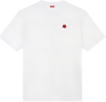 KENZO SS24 White Floral Embroidered Crewneck T-Shirt. FE65TS4744SG-02 KENZO SS24 White Floral Embroidered Crewneck T-Shirt. FE65TS4744SG-02