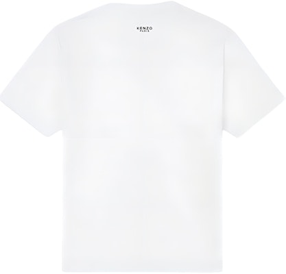 겐조 SS24 화이트 플로랄 자수 크루넥 티셔츠. FE65TS4744SG-02 Lookbook 겐조 SS24 화이트 플로랄 자수 크루넥 티셔츠. FE65TS4744SG-02