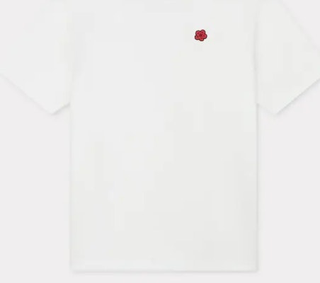 겐조 SS24 화이트 플로랄 자수 크루넥 티셔츠. FE65TS4744SG-02 Shop 겐조 SS24 화이트 플로랄 자수 크루넥 티셔츠. FE65TS4744SG-02