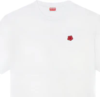 Cheap KENZO SS24 White Floral Embroidered Crewneck T-Shirt. FE65TS4744SG-02