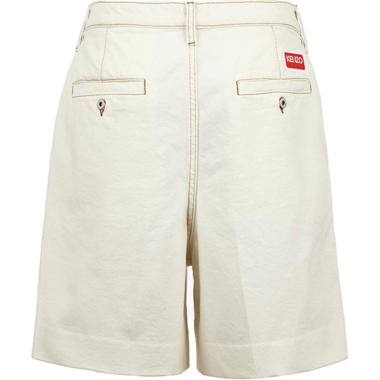 Lookbook KENZO SS24  White Straight-Leg Denim Shorts with Letter Embroidery. FE55DS3376W4-WT