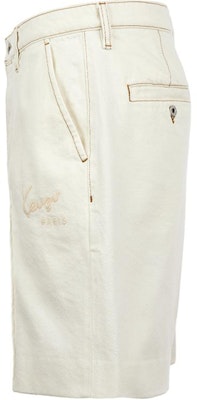 KENZO SS24 White Straight-Leg Denim Shorts with Letter Embroidery. FE55DS3376W4-WT Shop KENZO SS24 White Straight-Leg Denim Shorts with Letter Embroidery. FE55DS3376W4-WT
