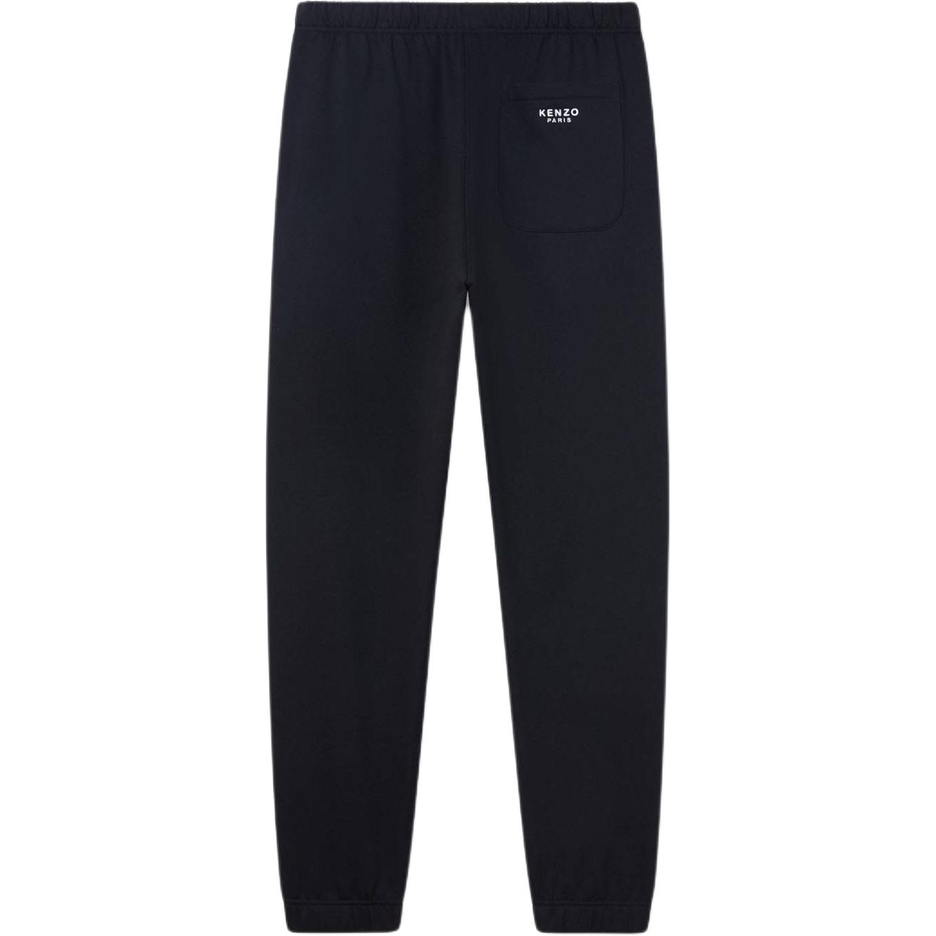 Lookbook KENZO 2024春夏黑色彈性刺繡標誌男款運動長褲 FE65PA8254MF-99J