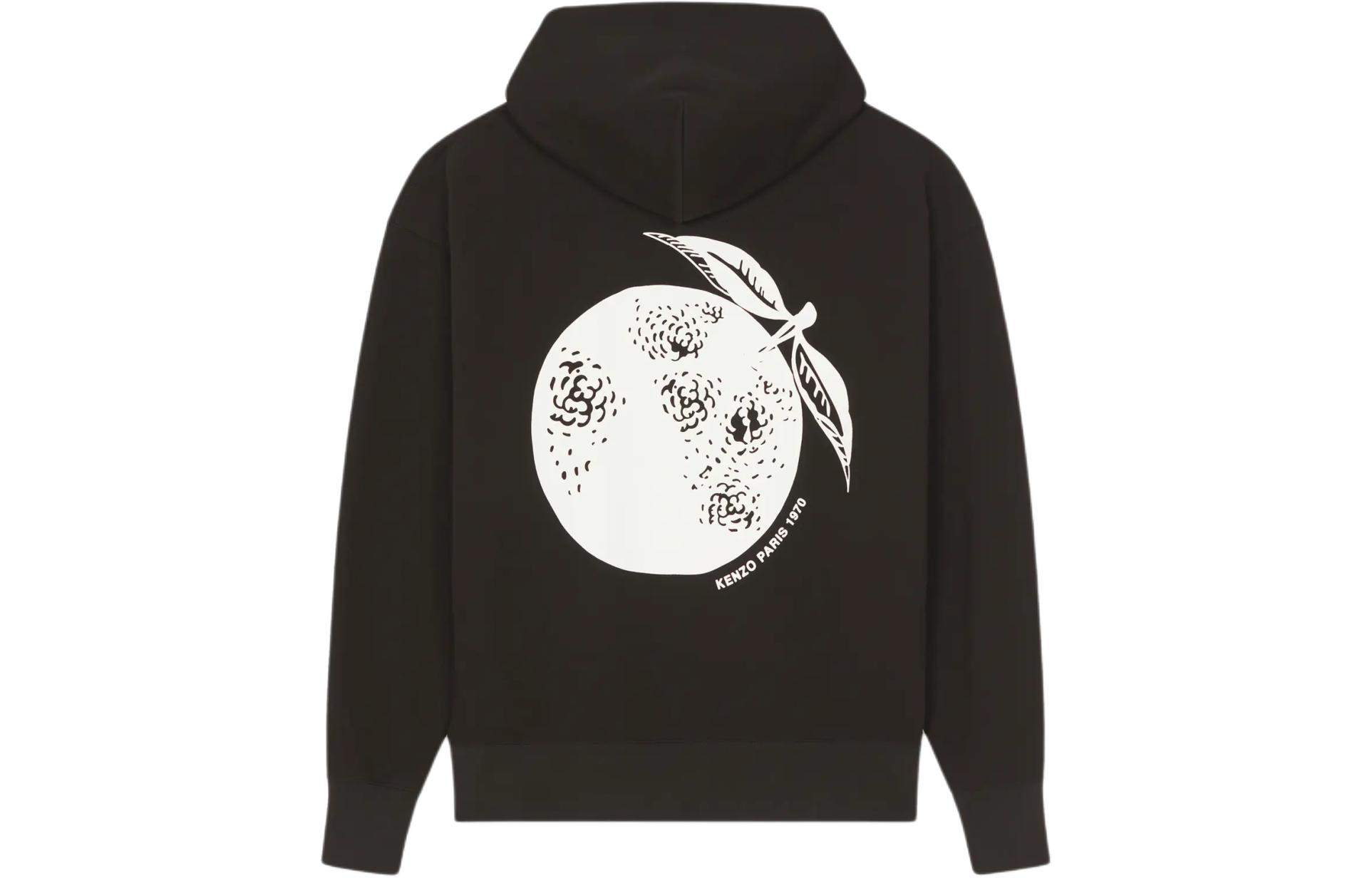 Lookbook Kenzo SS24 黑色连帽衫字母Logo印花 FE55SW1794MG-99J