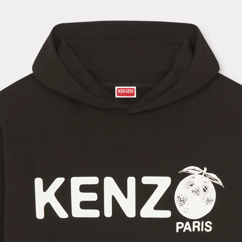 Sizing Kenzo SS24 黑色连帽衫字母Logo印花 FE55SW1794MG-99J